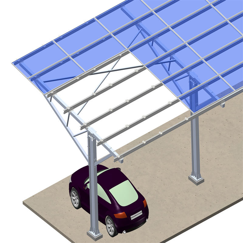 Durable Aluminum Carport Solar Panel Mounting Solution for Homes