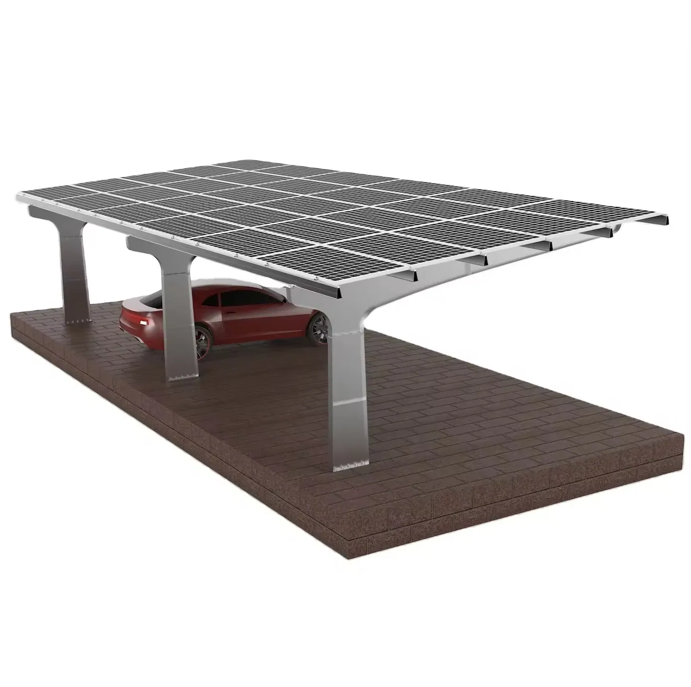 Newest Durable Safety Waterproof Aluminum and Stainless Steel Solar Carport Mounting