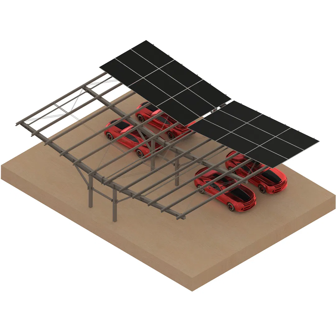 Double-Row Carport Structure Solar Carport Mounting for Car Parking