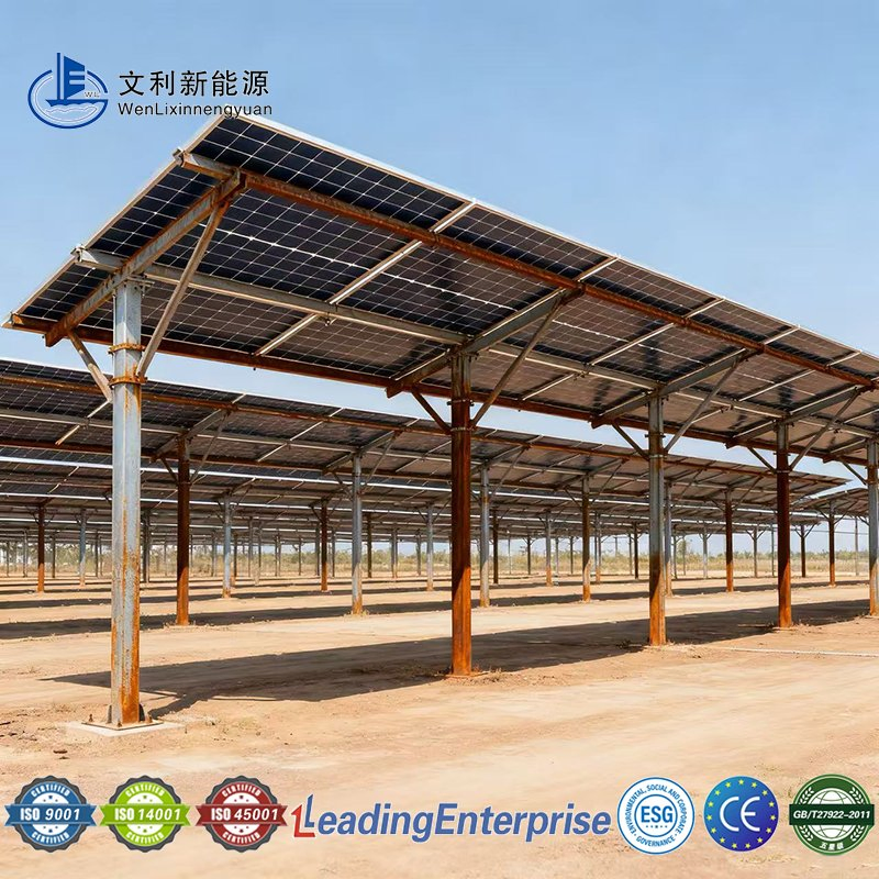 Heavy-Duty Solar Ground Mount Made From High Strength Carbon Steel