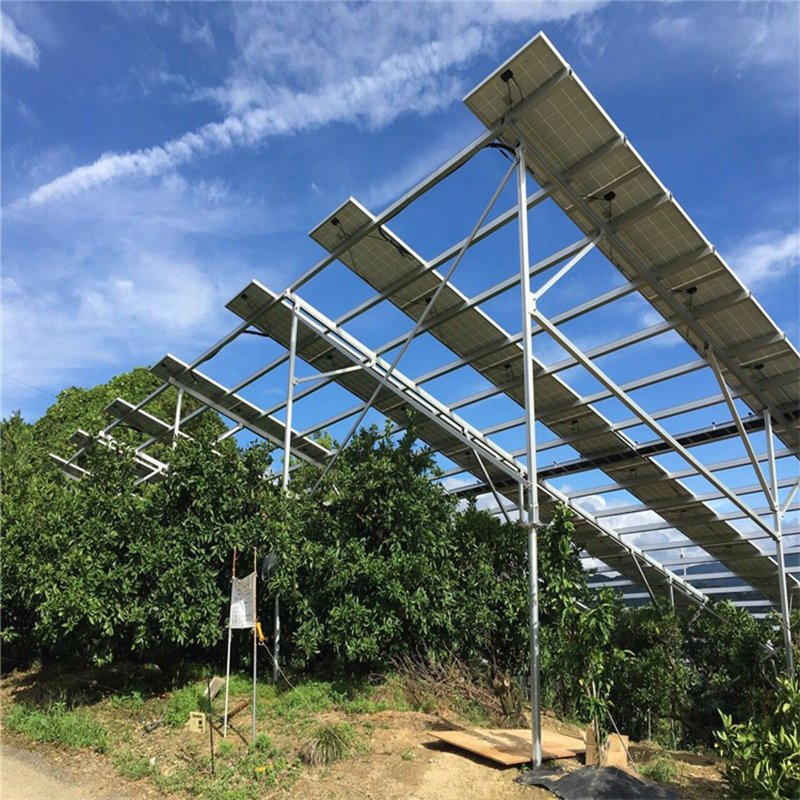 Solar Ground Moungting Farm Agriculture Galvanized Steel Aluminum Alloy Mount Structure Agricultural Mounting Bracket Kit