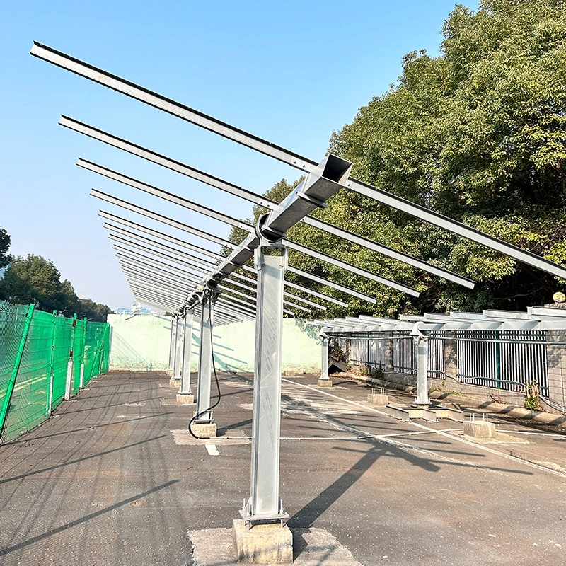 Wuxi Metal Factory Complete Set Flat Single Axis Solar Tracker Solar Tracking System