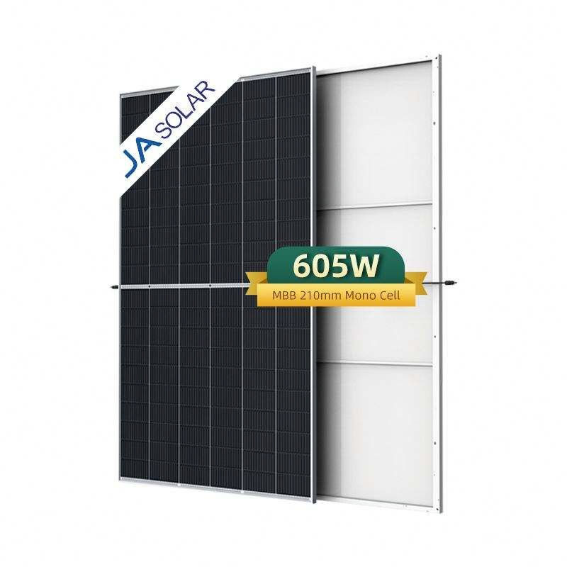Ja 560W 580W 605W Half Cell Wholesale Poly PV Fold Flexible Black Monocrystalline Polycrystalline Photovoltaic Module Mono Solar Energy Sun Power Panel