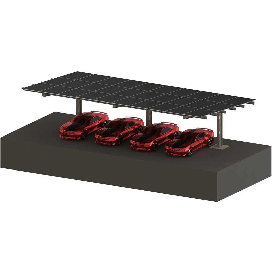 Single Side Solar Carport Mounting Solar PV Carport Mounting