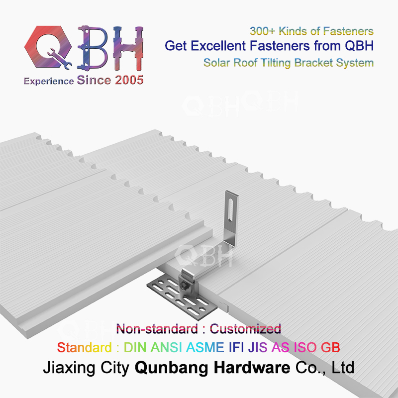 Qbh Customized Roof/Ground Holder Support Stand Bracket Mounting for Solar Panel Installation