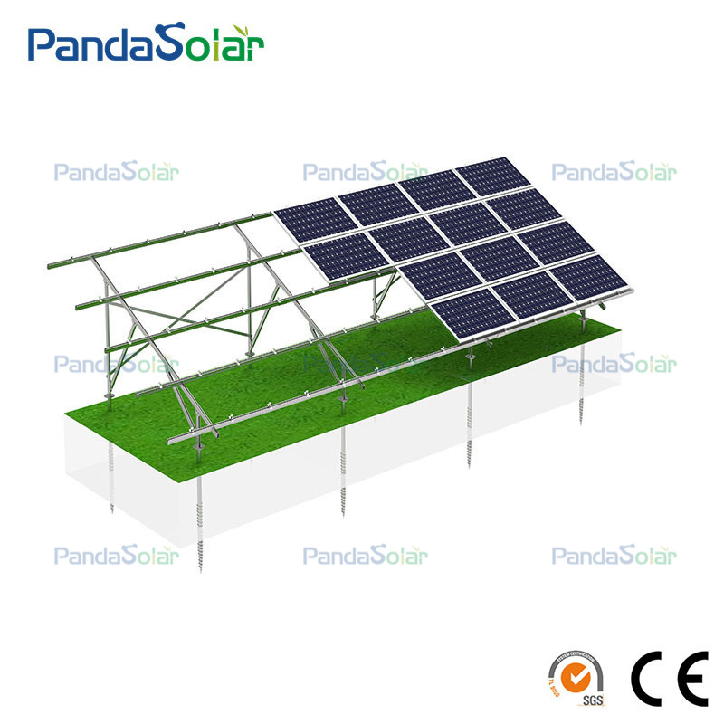 HDG U Profiled Construction System for Ground Solar PV Plant Mounting