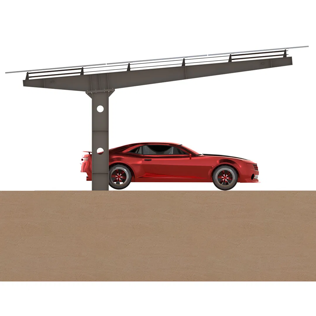 Single Side Solar Carport Mounting Solar PV Carport Mounting