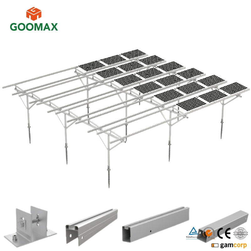 Goomax Custom Solar Panel Mount for Enhanced Ground Stability