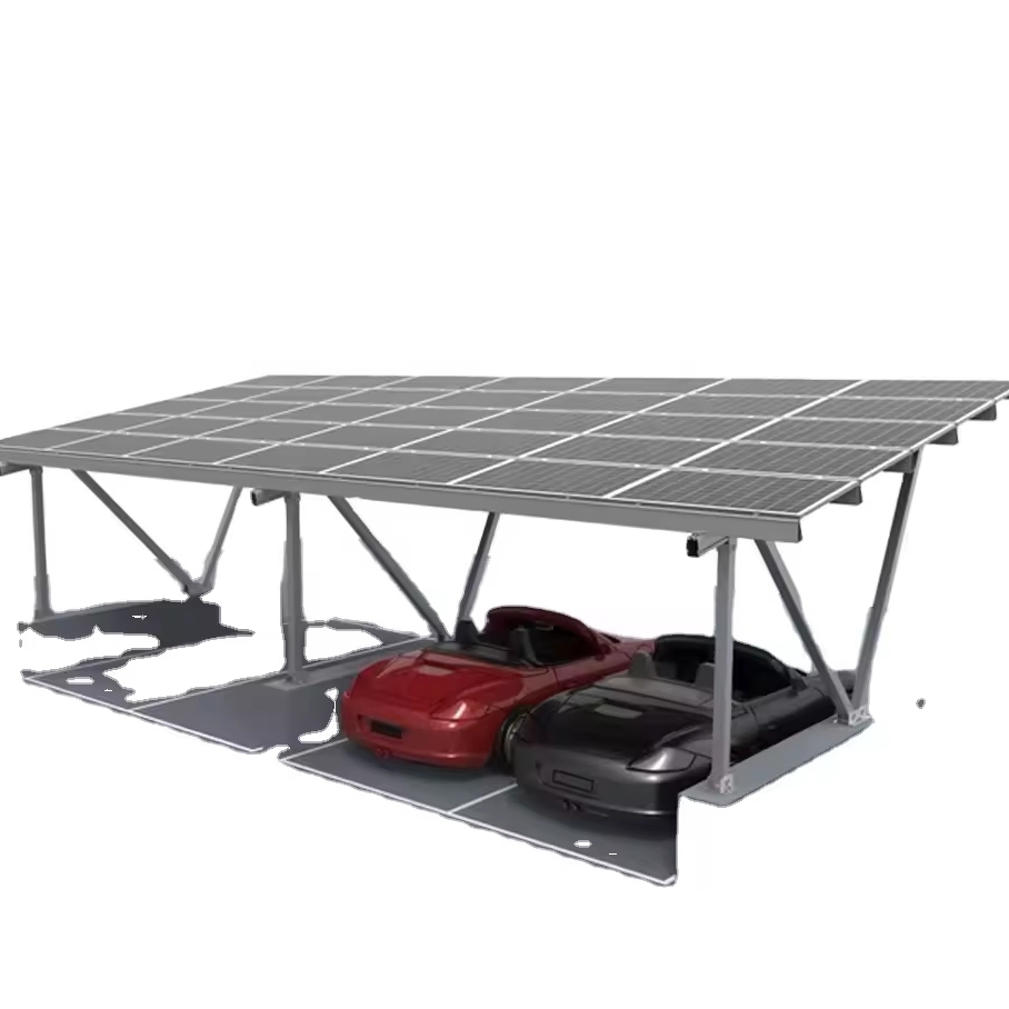 High Quality Grade Solar Panel Carport System Aluminum Alloy Structural Mounting for Car Parking