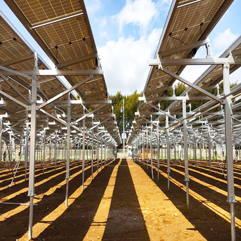 Solar Ground Moungting Farm Agriculture Galvanized Steel Aluminum Alloy Mount Structure Agricultural Mounting Bracket Kit