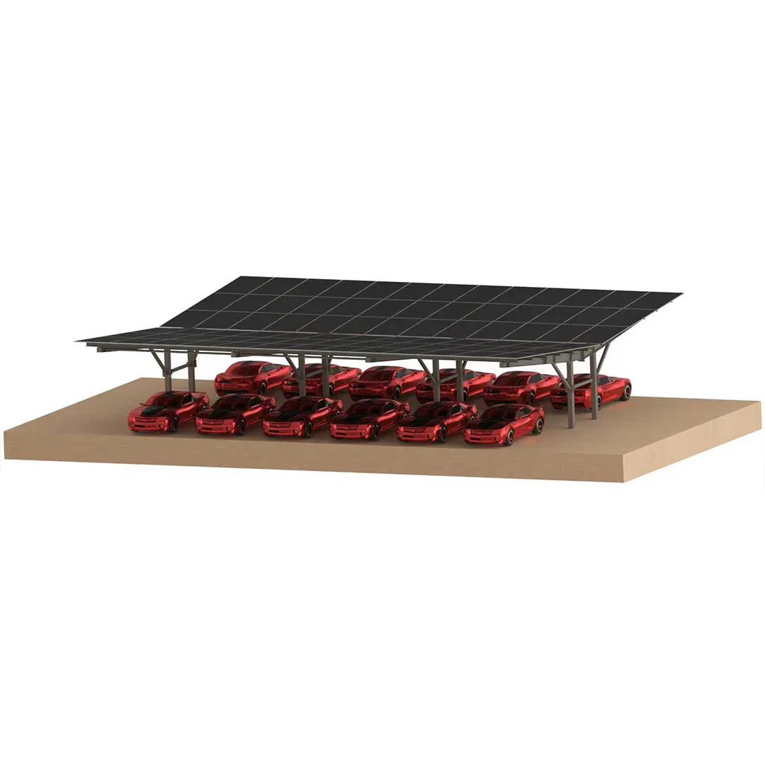 Double-Row Carport Structure Solar Carport Mounting for Car Parking