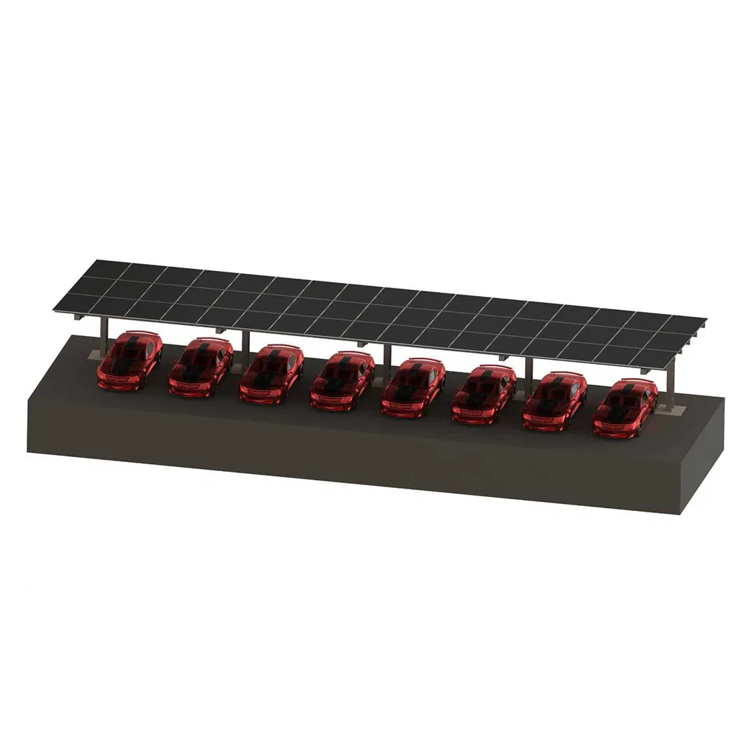 Single Side Solar Carport Mounting Solar PV Carport Mounting