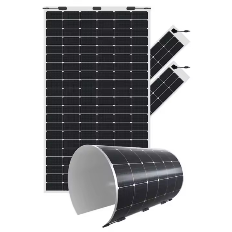 Fast Delivery Sunman Flexible Solar Panel Half Cell 430W 520W Panel Thin Film PV Monocrystalline Portable Flexible Solar Panel for Home
