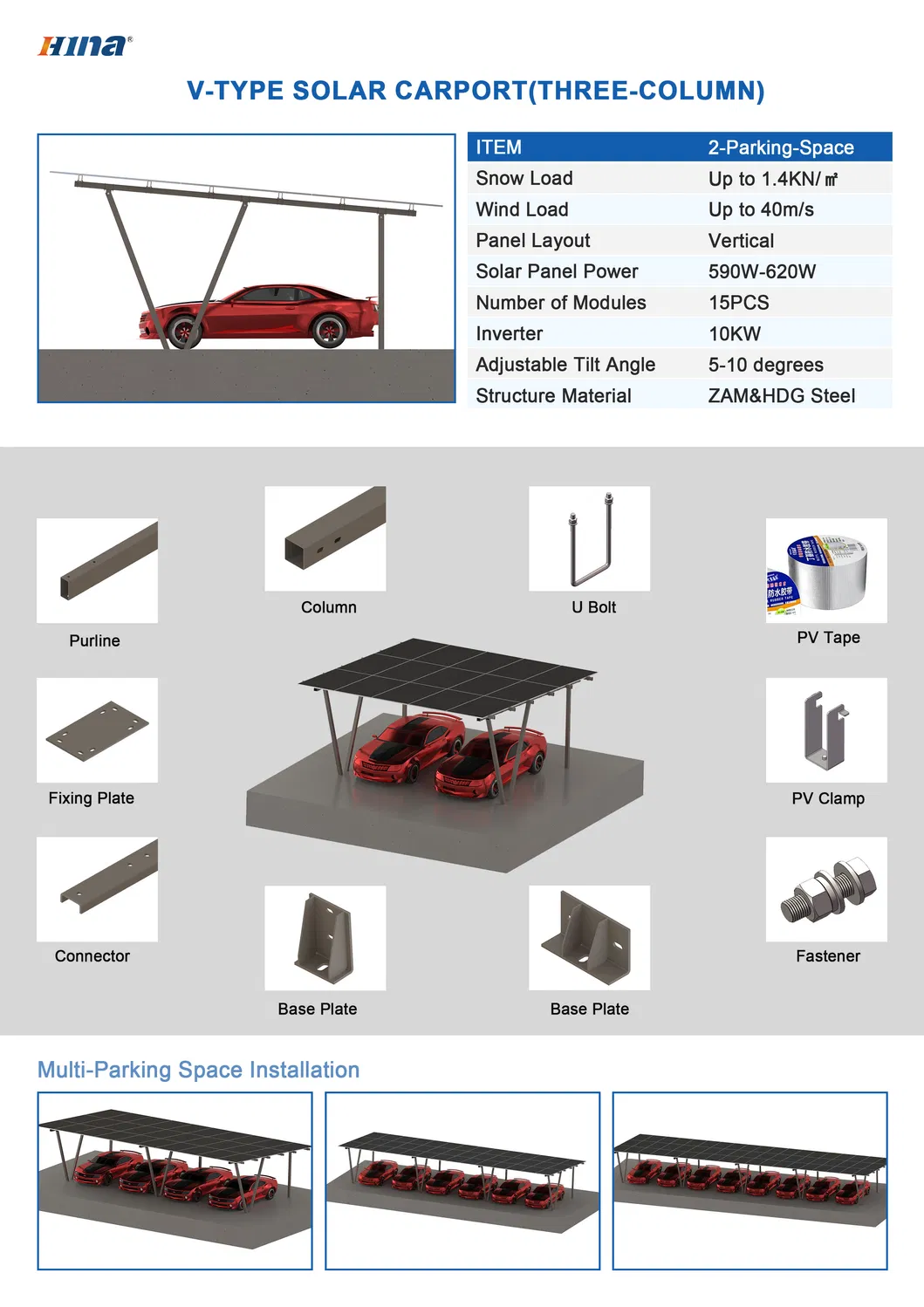 Solar Carport Structure