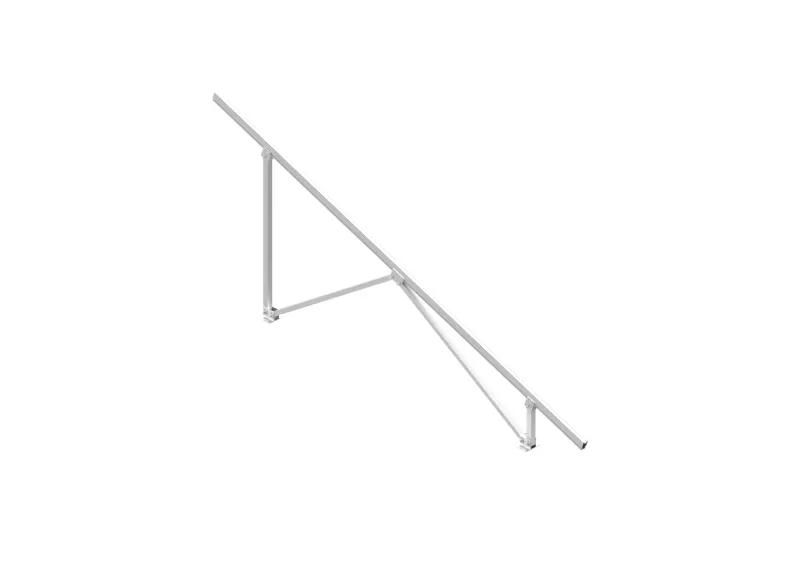 Solar Aluminum Carport Mounting System Parking Lot with Concrete Foundation