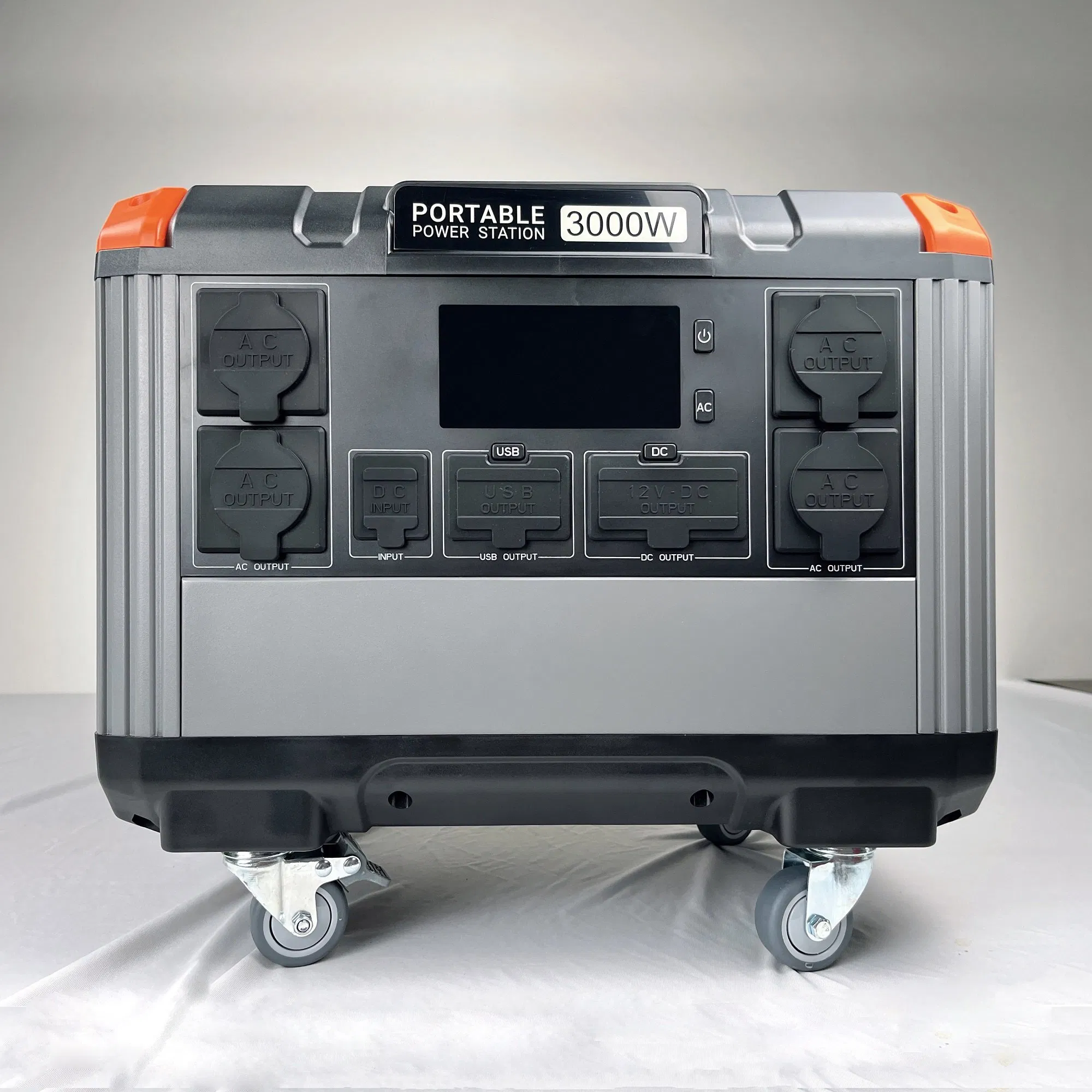 3000W LiFePO4 Battery Portable Solar Power Station for Camping Emergency Home Use