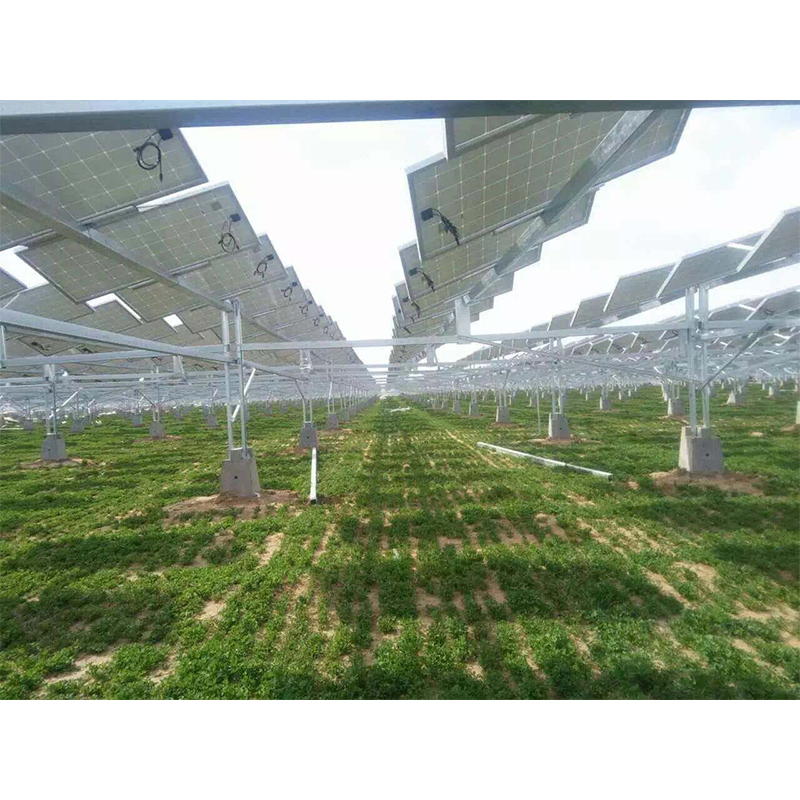 Solar Ground Moungting Galvanized Steel Aluminum Alloy Mount Structure Agricultural Mounting Bracket Kit