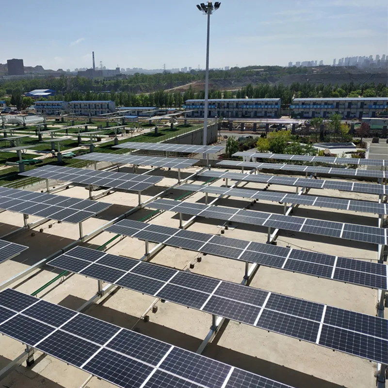 Wuxi Metal Factory Complete Set Flat Single Axis Solar Tracker Solar Tracking System