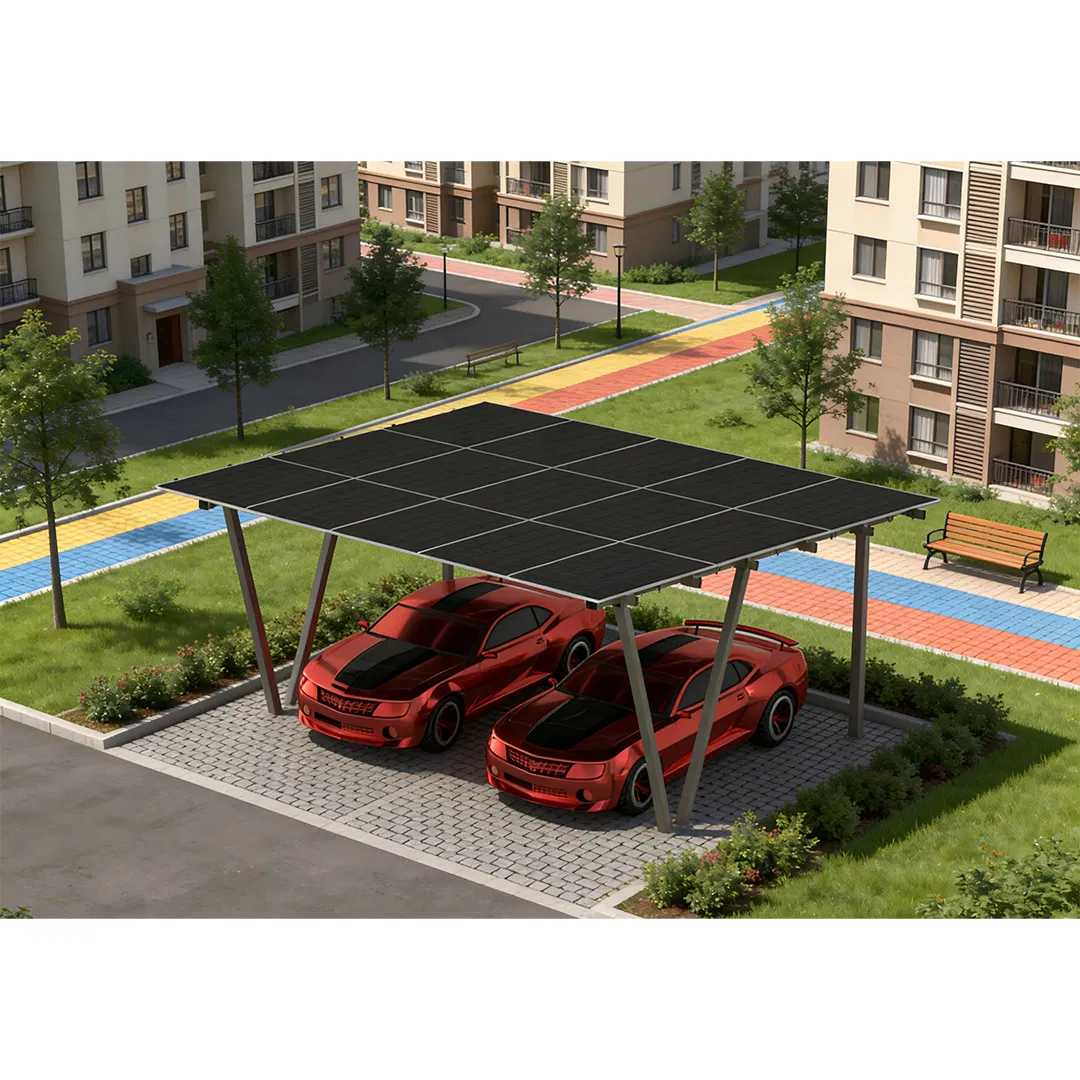 Solar Panel Mounting System Multiple Parking Spaces Structure Solar Carport Mount