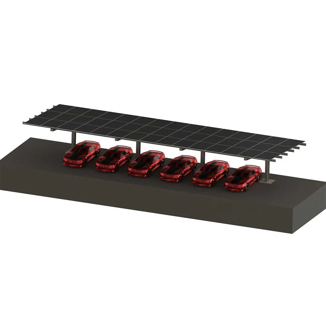 Single Side Solar Carport Mounting Solar PV Carport Mounting