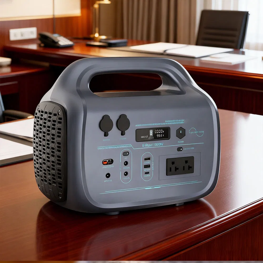 Factory-Customized 1000W Outdoor Camping Home with 1075wh LiFePO4 Battery, AC/DC, USB, and Automotive Pure Sine Wave Charging Portable Power Station