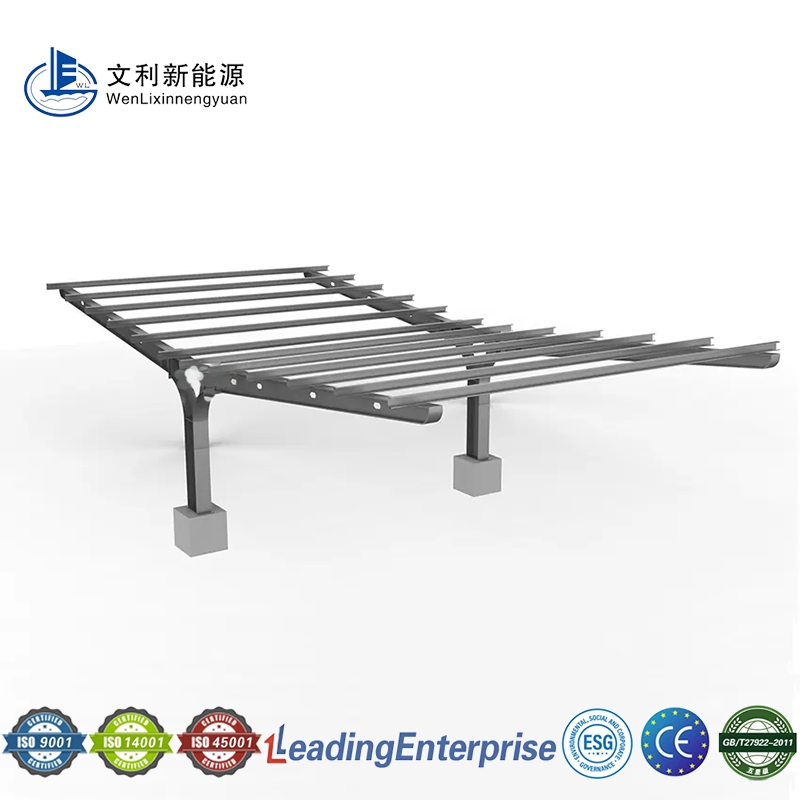 Waterproof Carport Solar Mounting Structures PV Frame Customized Design Carport Solar Panel Mounting