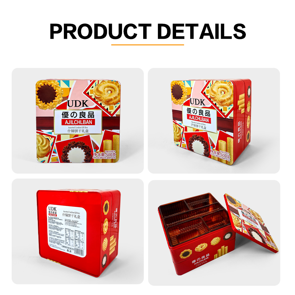 Multi-Layer Drawer Style Food Package Tin Package for Festival