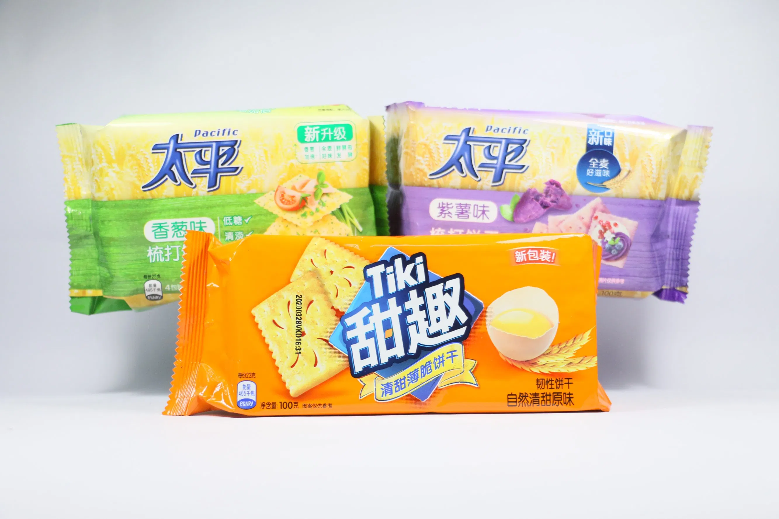 Flexo Custom Printing Plastic Laminating Film for Biscuits Candy Bread Cookie Nuts Snack Baking Package