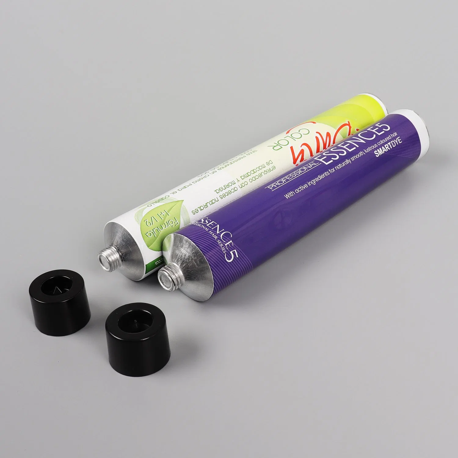 Cosmetic Tube Cleaners and Toners Cream Aluminum Collapsible Tube Package for Skincare and Personal Treatment/ 16ml 5ml with Black Plastic Screw Cap