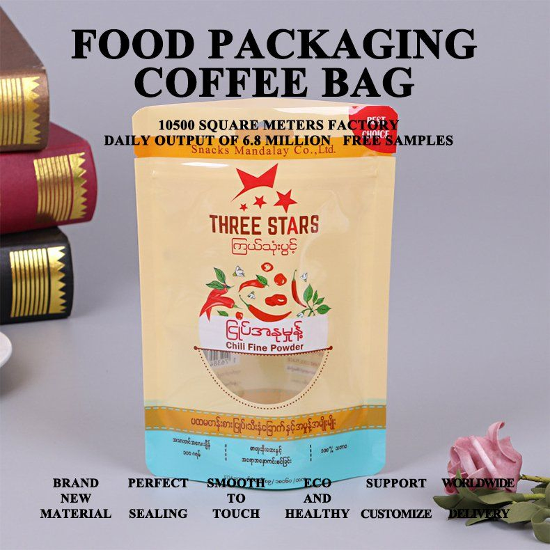 Polyethylene Disposable Mylar Recycle Plastic Pouch Ziplock Doy Packing Bag Packaging Aluminum Film Pouch Doypack Coffee Tea Food Reclosable Bag Packet Package