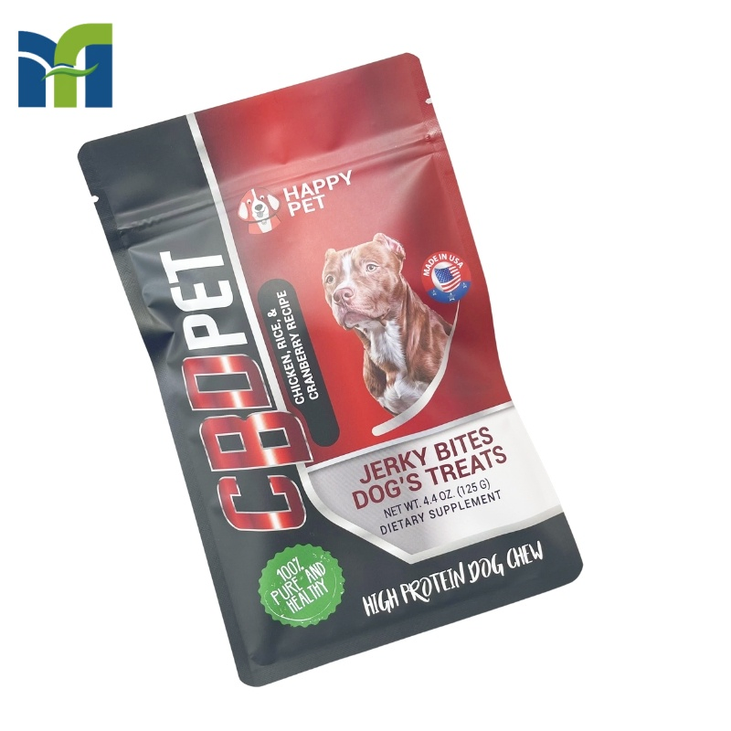 Private Logo Matte Finish 100g Dog Treats Jerky Bite Package