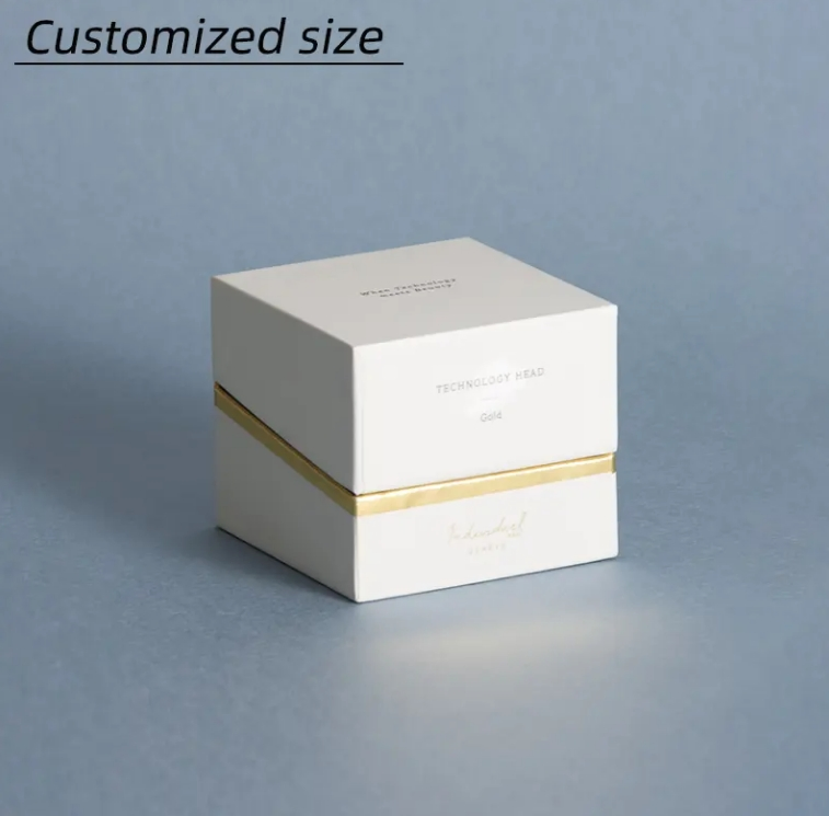 Custom Logo Luxury Recyclable Cardboard Empty Unique Candle Jar Gift Box Package