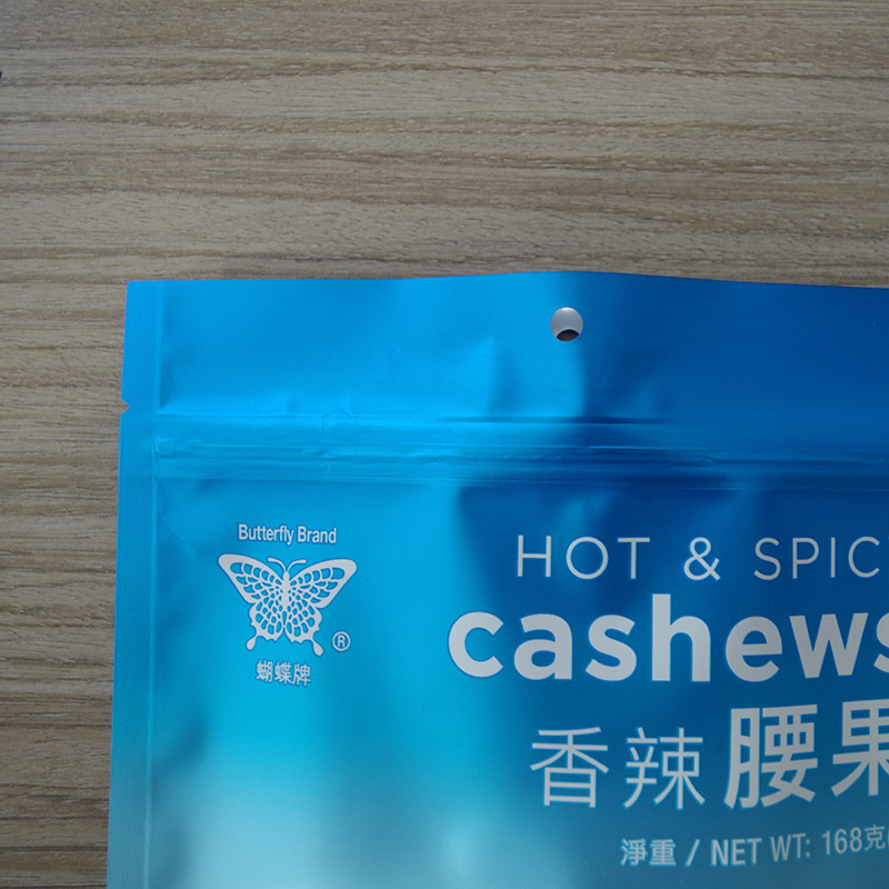 Ziplock Food Plastic Packages Made with Aluminium Lamination Pet Film