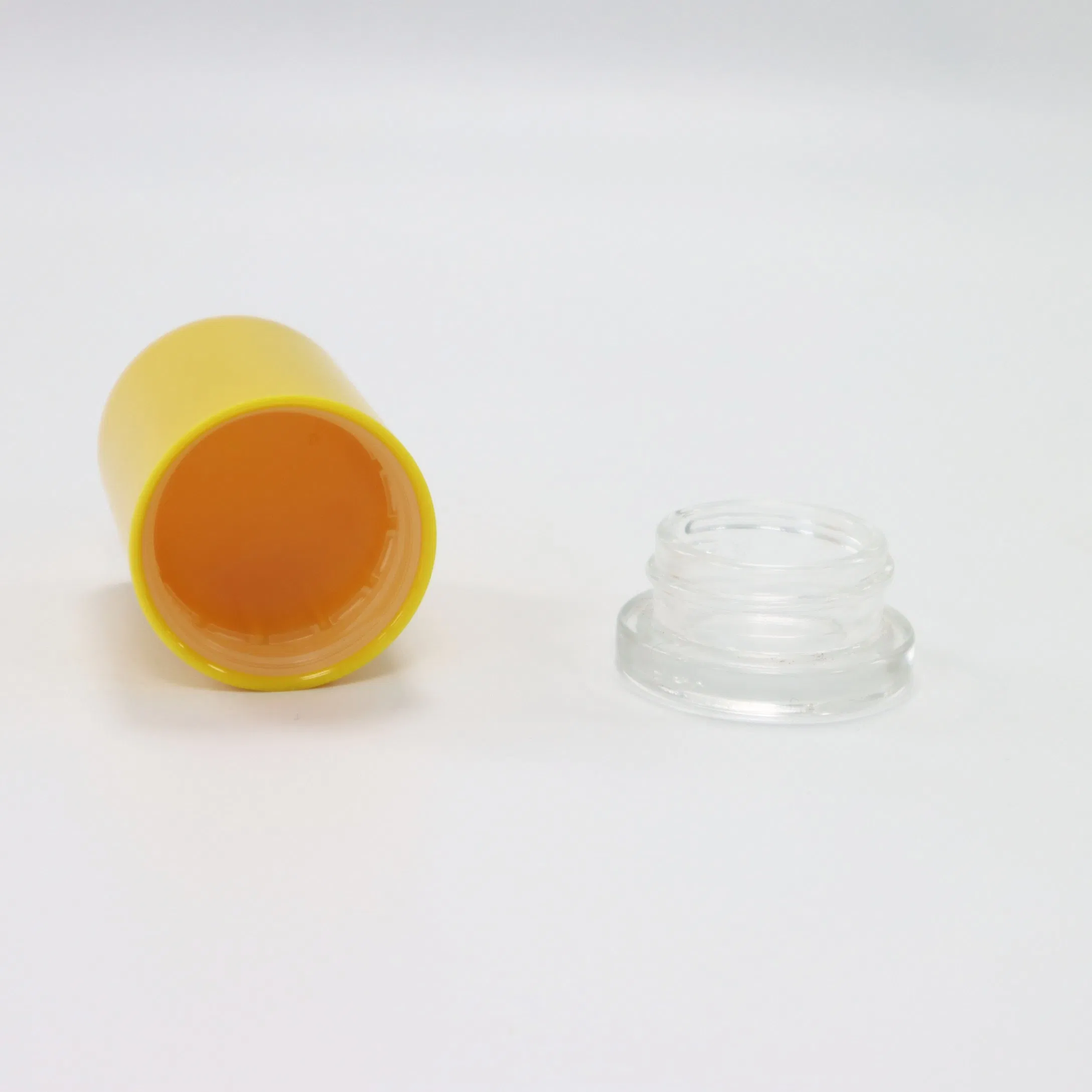 Factory Manufacturer Luxury Glass Cosmetic Jars Wholesale 3G 5g 7g 9g Concentrate Bottle Package with CRC Child Resistance Resistant Proof High Tall Lid Cap