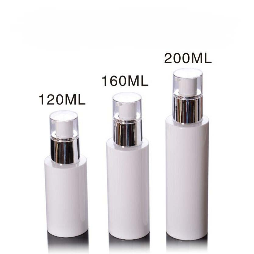 White Plastic Lotion and Spray Bottlefor Cosmetics Package