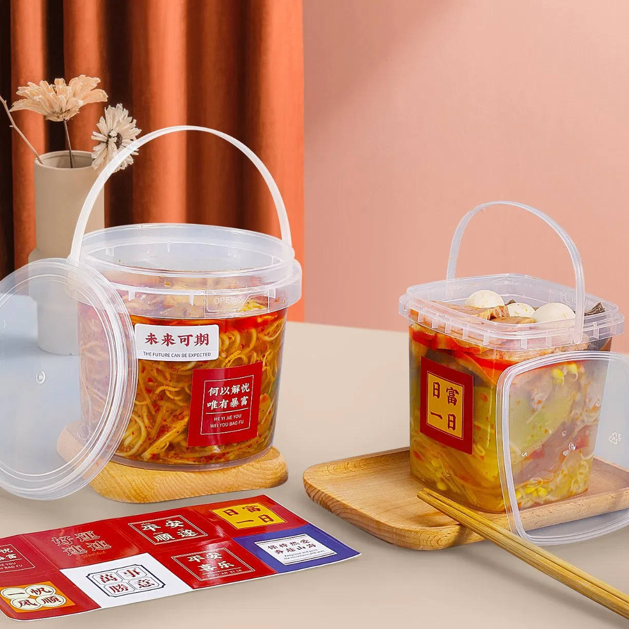 BPA Free Plastic Bucket, Airtight Food Package for Safe Storage