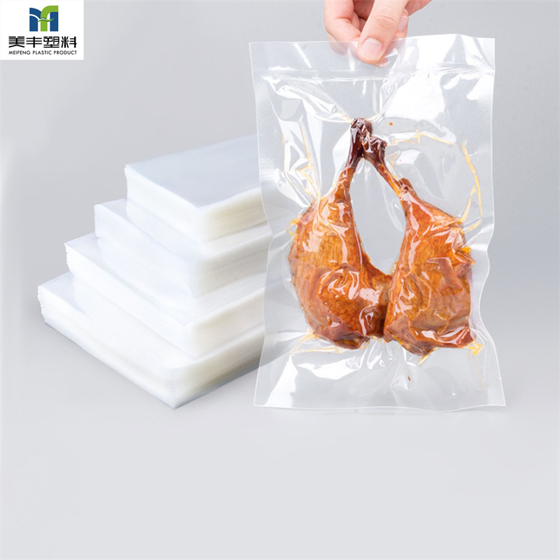China Customized Wholesale Printed Sealed Direct Factory Plastic Bakery Bag Vacuum Nylon Fast Food Package Vacuum Package 3 Side Sealing Food Bag Package