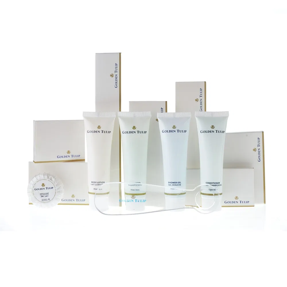 Exclusive Hotel Amenity Package with Custom Logo Support and ISO22716