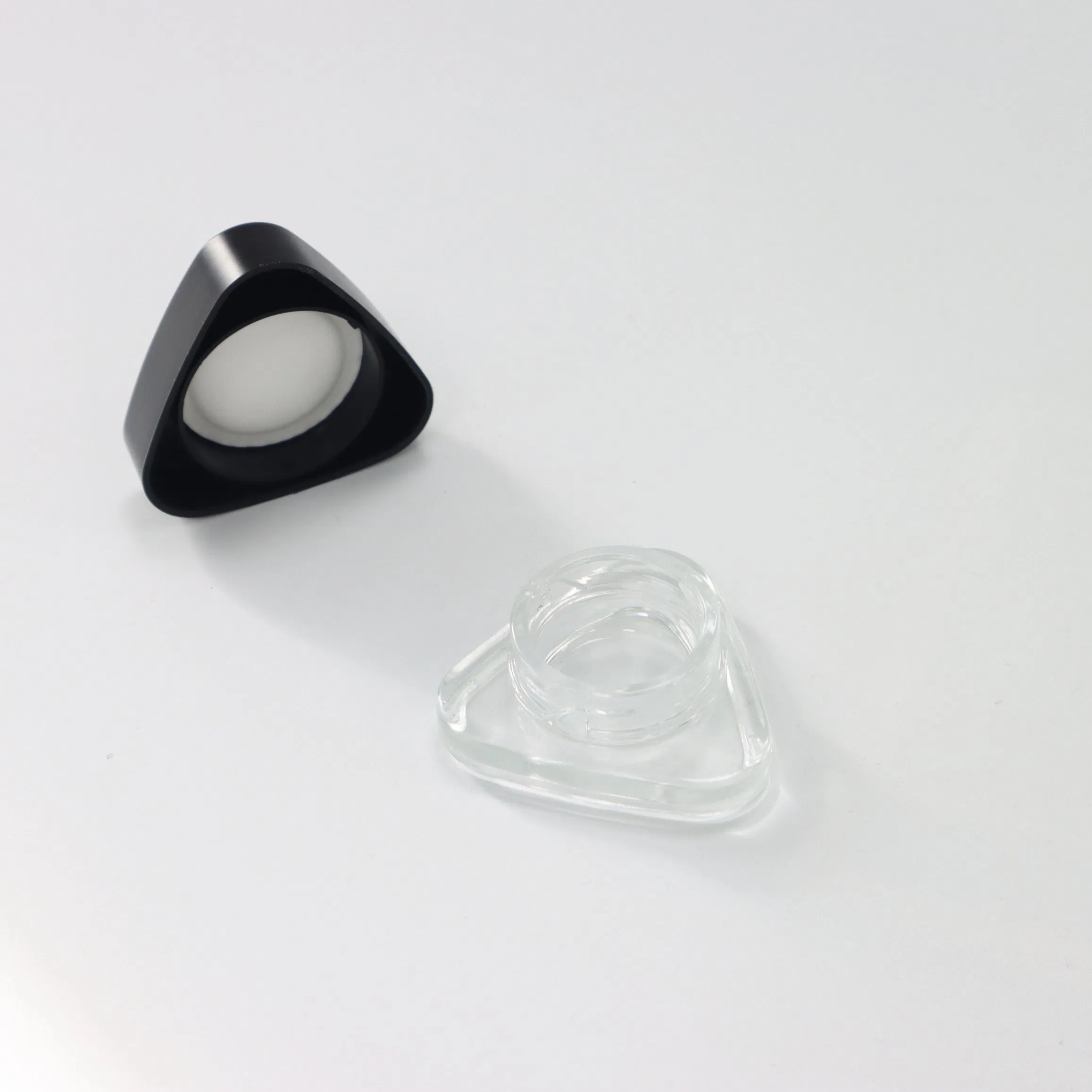 Triangle Factory Cr Glass Cosmetic 3G 5g 7g 9g Glass Concentrate Extracts Oil Bottle Jar Package with CRC Child Resistance Resistant Proof Resist Lid