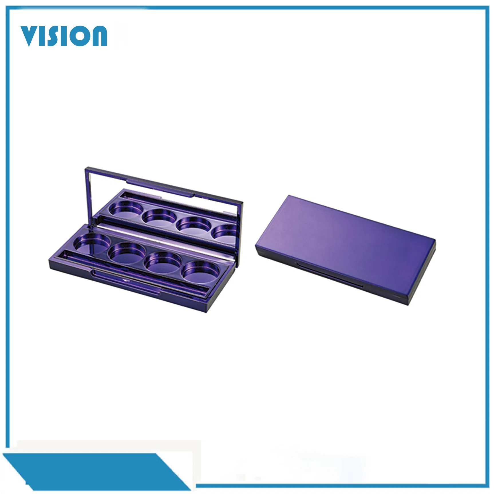 Plastic Cosmetic Package with Mirror Chrome Packaging