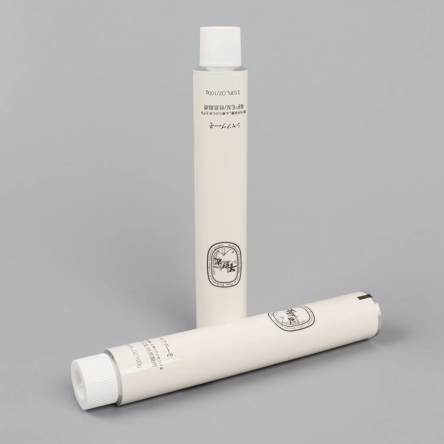 Cosmetic Tube Package Moisture Cream Aluminum Collapsible Tube Package for Hand Care/ 28mm 80ml E 2.7 FL Oz with Stand up Cap