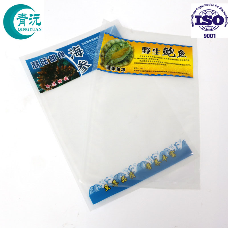 High Quality Food Grade Frozen Seafood Plastic Vacuum Package