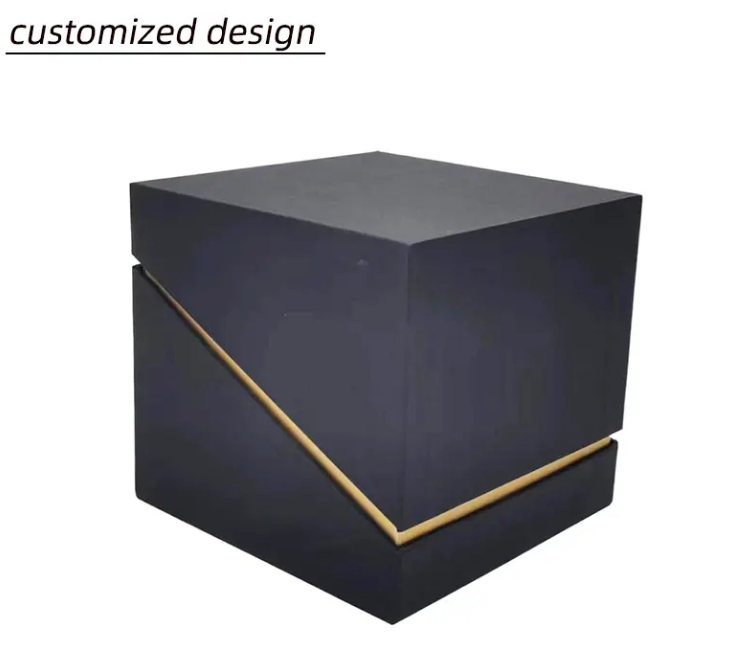 Custom Logo Luxury Recyclable Cardboard Empty Unique Candle Jar Gift Box Package