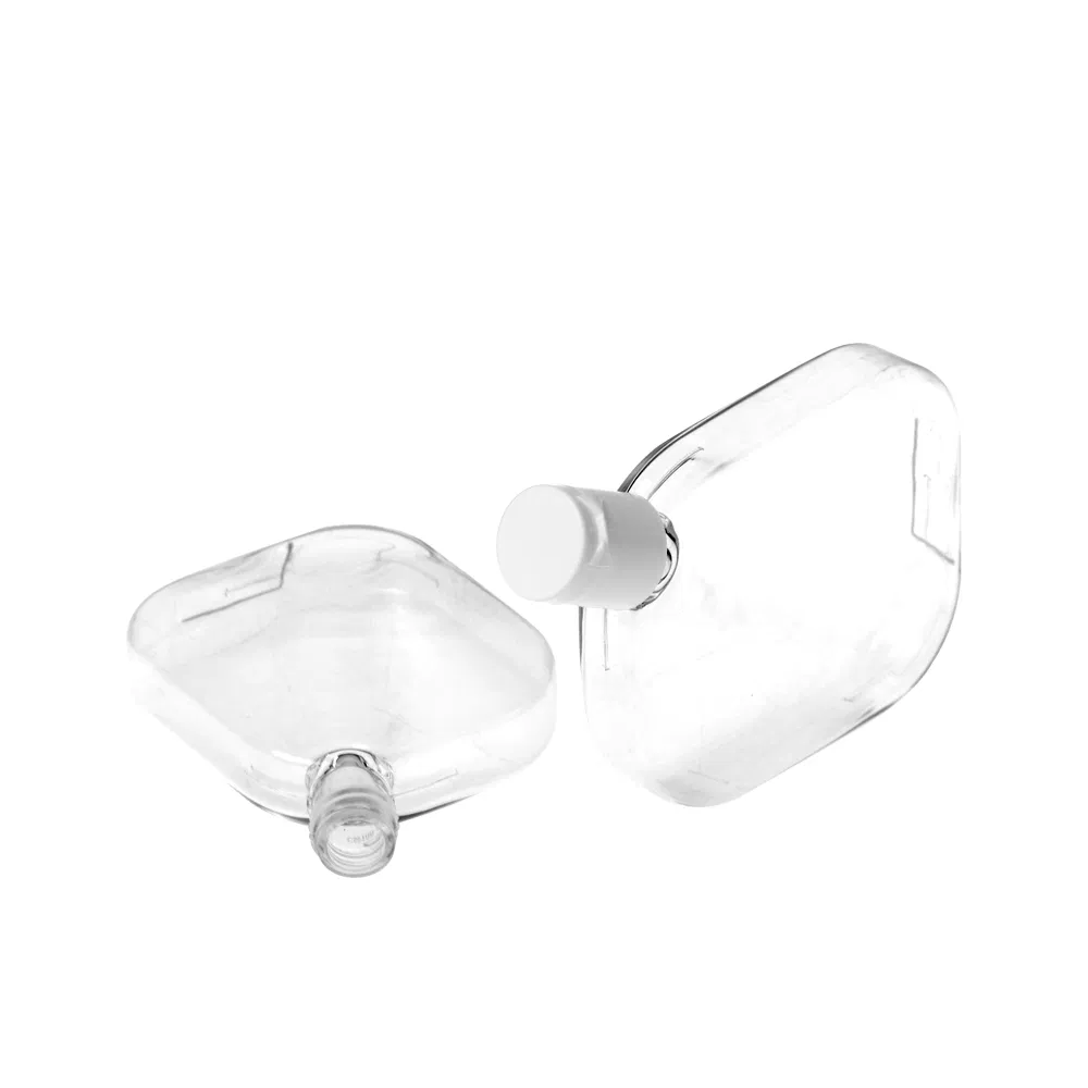 High Quality Empty 100ml 3oz Flat Square Plastic Cosmetic Package with Cap