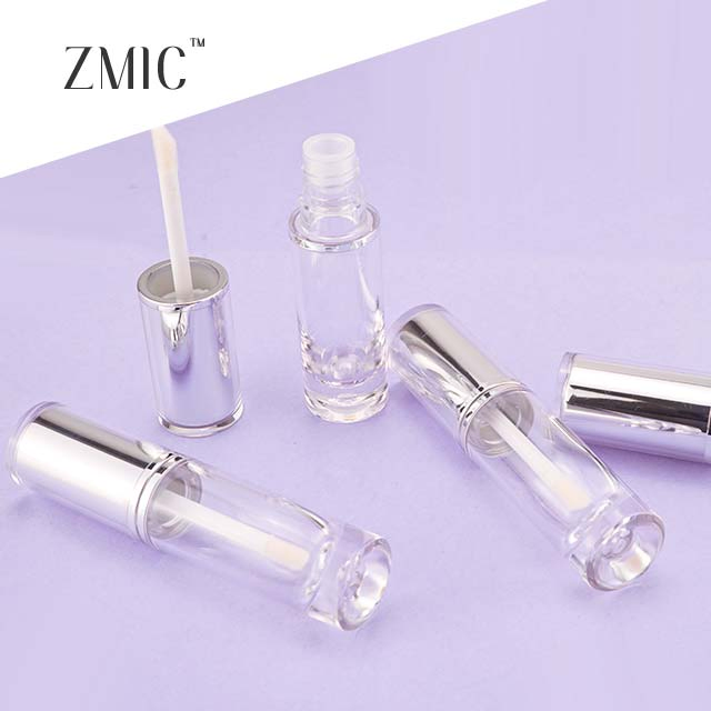 Custom Cylinder Empty Plastic Lip Gloss Bottle High Quality Cosmetic Plastic Tube Package