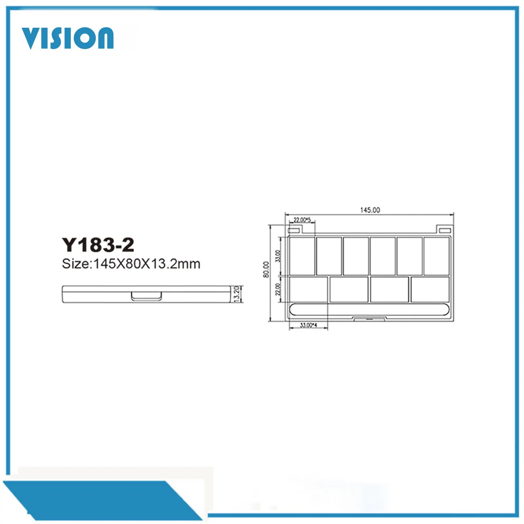 Quality ABS Plastic Cosmetic Box Plastic Make up Package