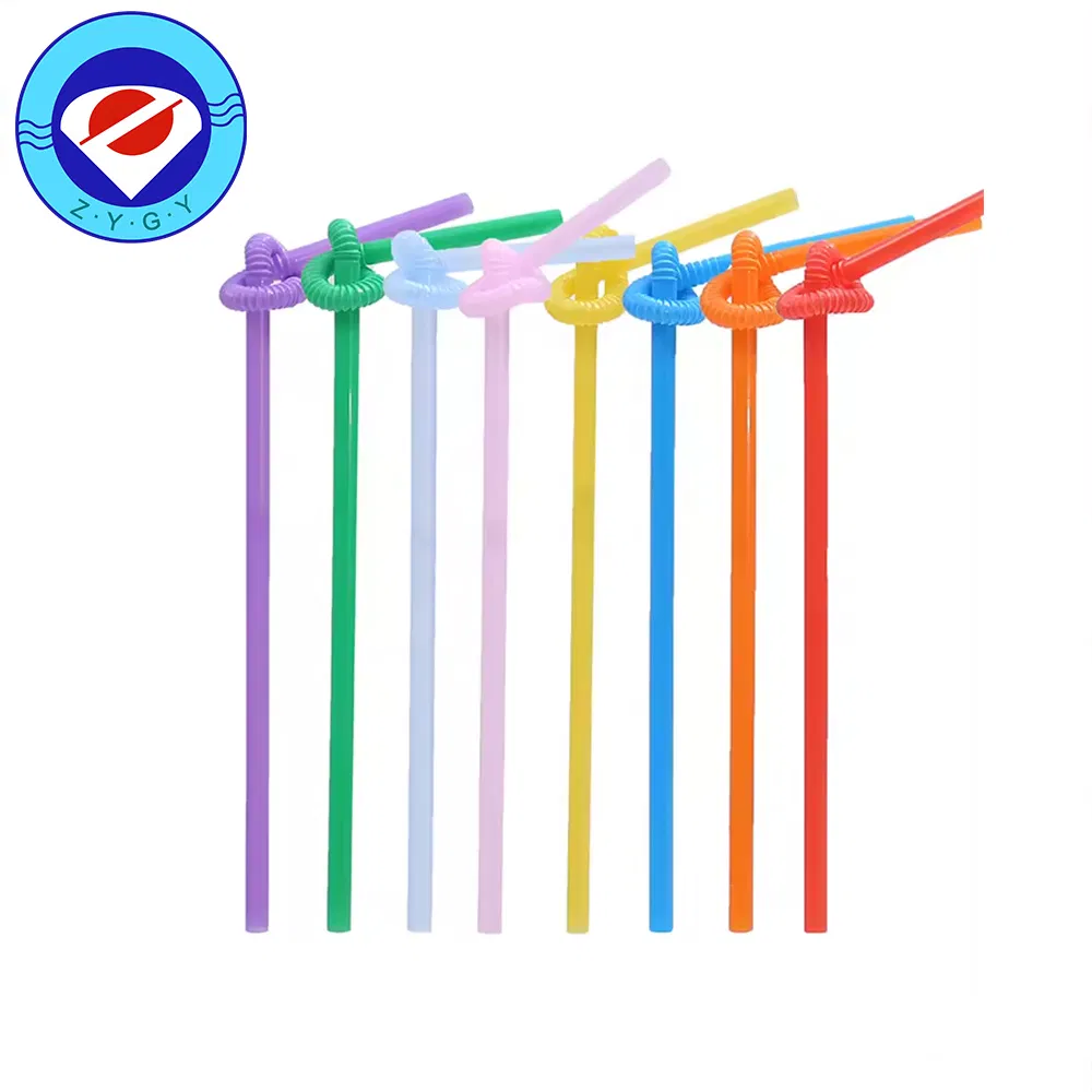 Flexible Party Plastic Fancy Straws Independence Package Disposable