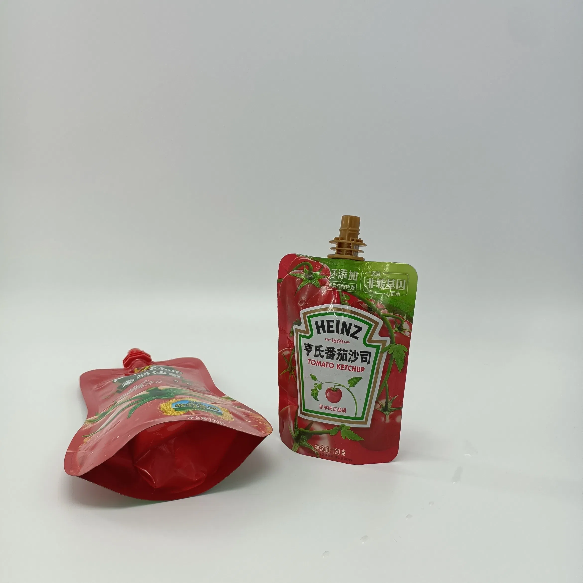 Food Grade Pouch Package with Spout Stand up Reusable Plastic Detergent Liquid or Juice Spout Pouch