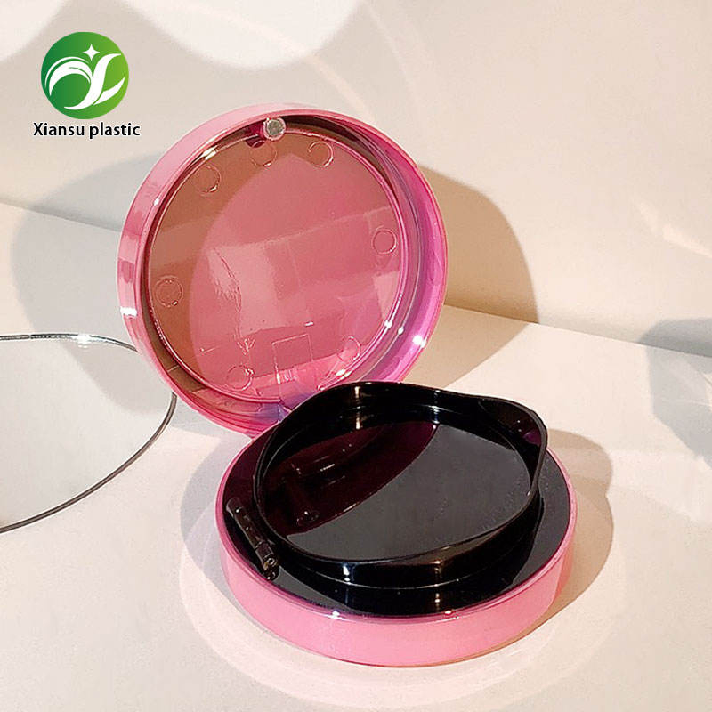Round Pink Air Cushion Case Cosmetic Makeup Package for Productos De Belleza