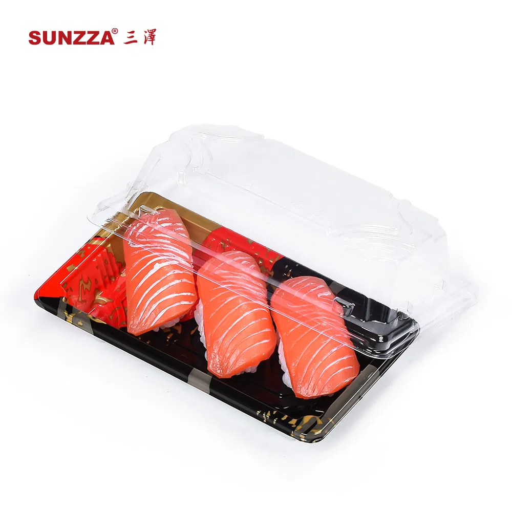 Sunzza Sushi Box Pet Sushi Tray Disposable Takeout Food Package Container
